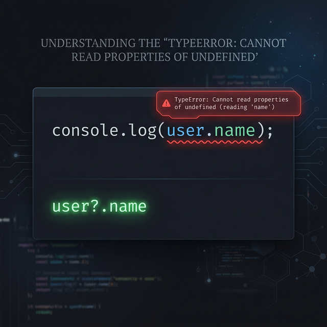 JavaScript TypeError: Cannot read properties of undefined