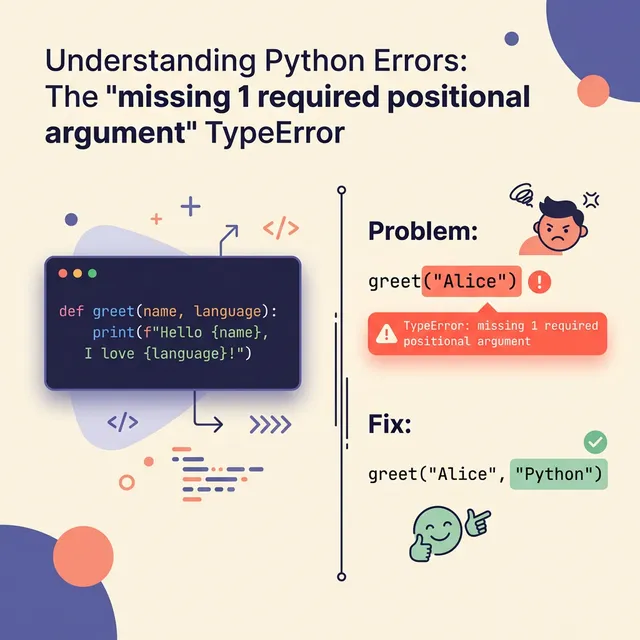 Python TypeError: missing 1 required positional argument