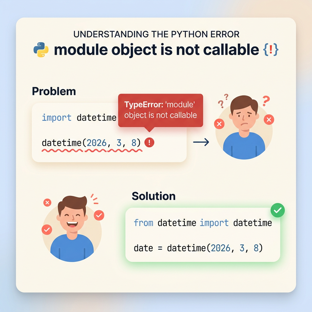 Python TypeError: 'module' object is not callable