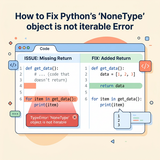 Python TypeError: 'NoneType' object is not iterable