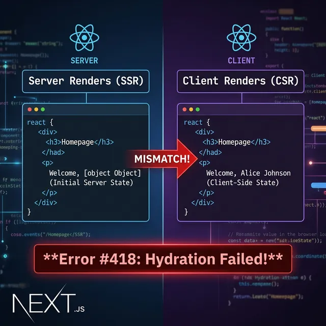 React Error #418: Hydration Failed