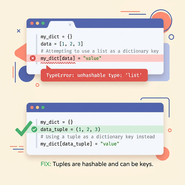Python TypeError: unhashable type 'list'